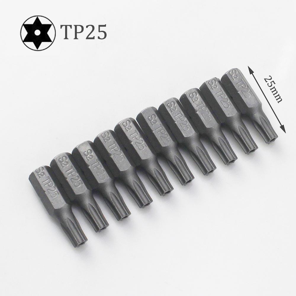 Набор из 10 бит Torx для отверток с шестигранным хвостовиком 1/4 Star T8 T10 T15 T20 T25 T30 T35 T40, биты для отверток для ручных инструментов для дома