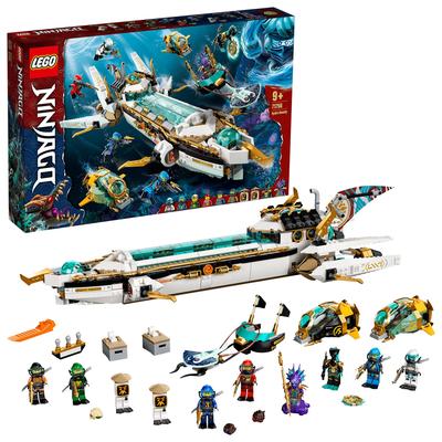 LEGO Ninjago Подводный корабль Баунти 71756, Игрушка, Строительные блоки, Подарок, Ниндзя, Транспортное средство, Море, Для мальчиков, Возраст 9 лет и старше