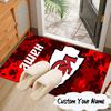 Custom Name Kansas City Fan Gear Rug for Living Room, Game Rooms, Office, Bedroom, Floor Mat Playful Design, fan gifts Christmas decor