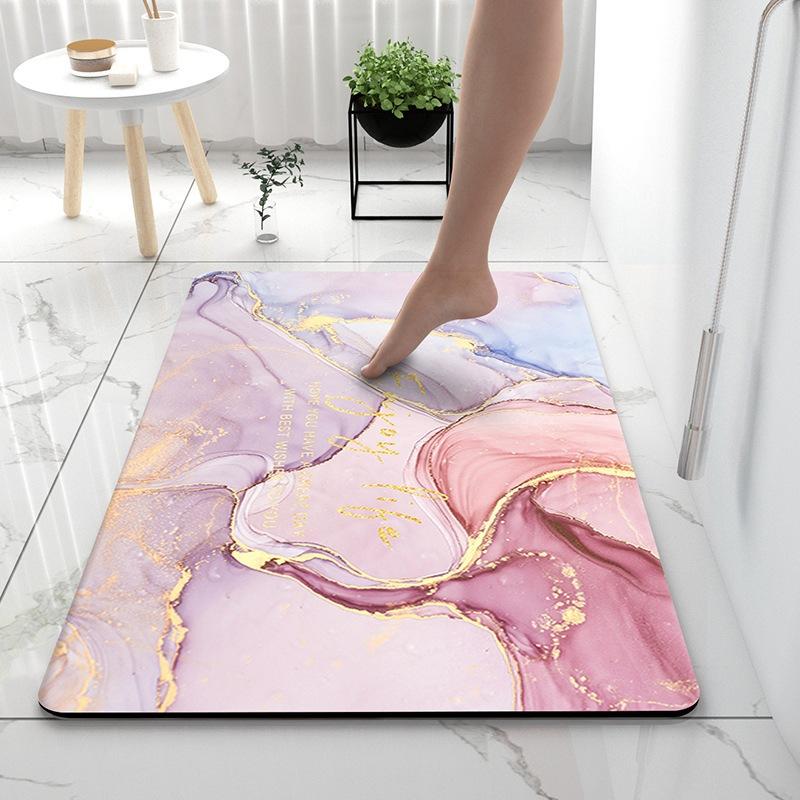 Absorbent Mat Bathroom Soft Mat Light Luxury Toilet Toilet Absorbent Mat Door Quick Drying Door Mat Non-slip Mat