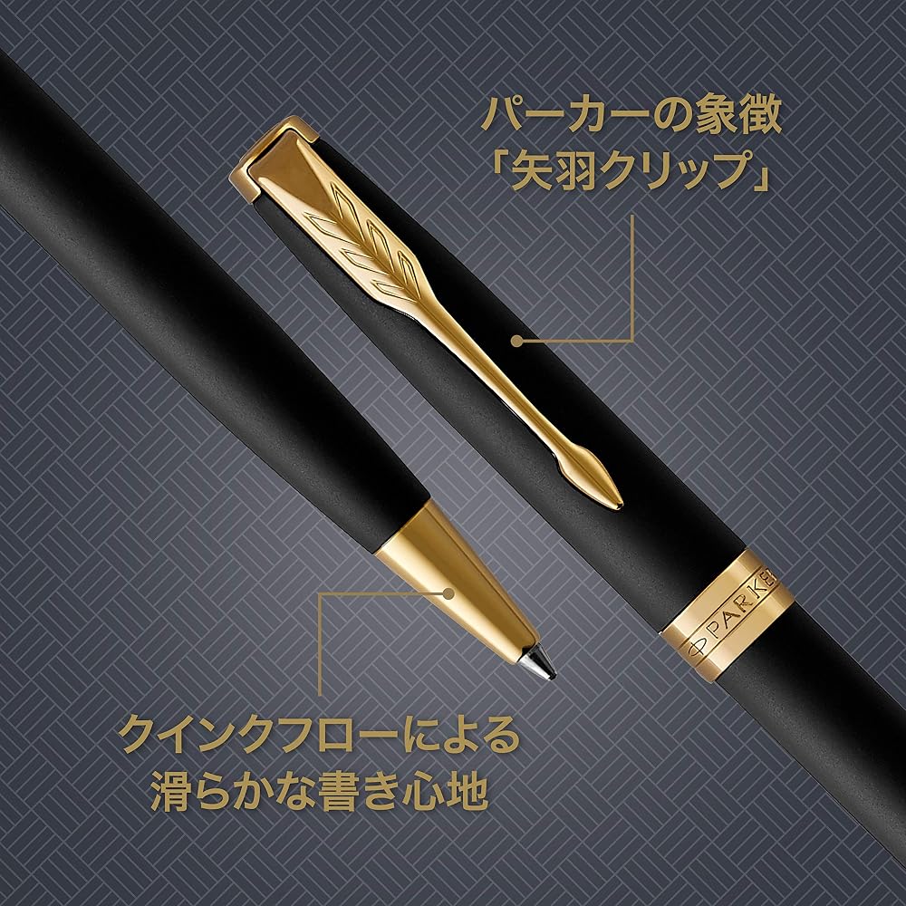 PARKER Ручка шариковая Parker Масляные чернила Sonnet Матовый черный GT 1950876 Обычная Импортная