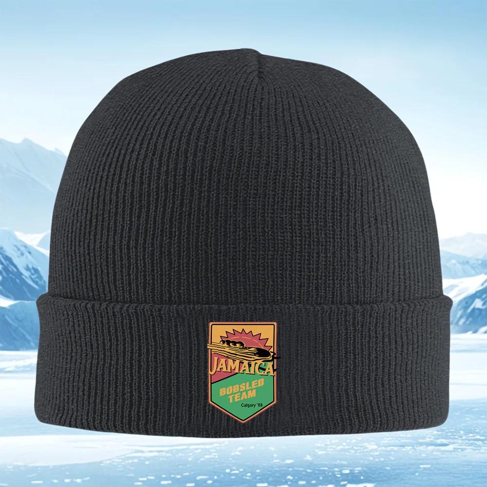 Jamaica Bobsled TeamCalgary Unisex Women Unisex Knitted Hat Beanie Pullover Cap Winter Thermal Warm Christmas Outdoor Cyc