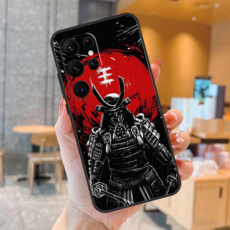 Аниме Японский Самурай Чехол для Телефона Для Samsung Galaxy S25 S24 S23 S22 S20 S21 Ultra S9 S10 Plus S25 FE Задняя Крышка
