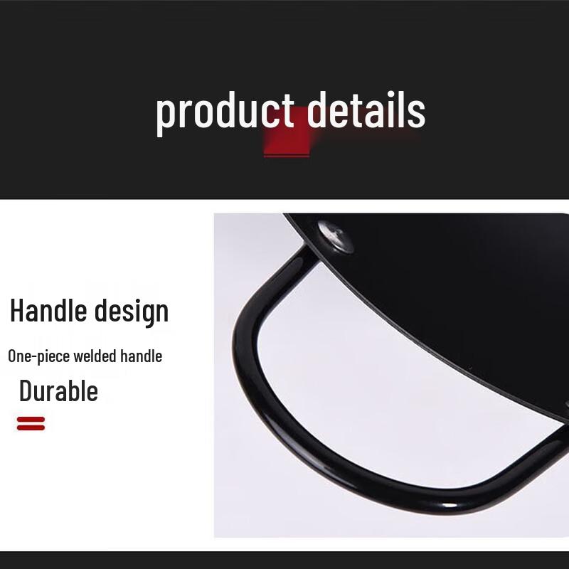 Jixingren Professional Uncoated Cast Iron Wok