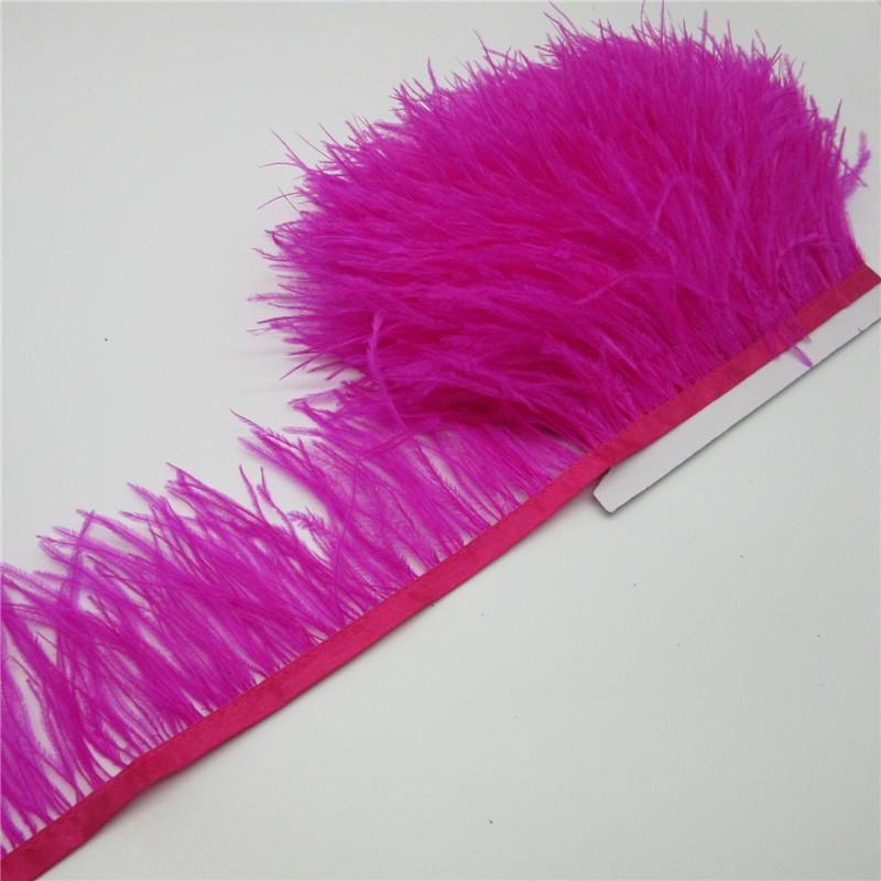 Ostrich Feather Cloth Strip 8-10 Dress Decorative Material Latin Dance Skirt Cloth Band Clothing Accessories Ostrich Hair Lace