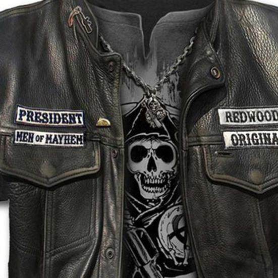 Мужская летняя повседневная футболка с 3D-принтом черепа и круглым вырезом с коротким рукавом, топ из искусственной куртки