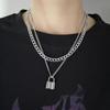 Trendy Double-Layer Hip-Hop Clavicle Chain Necklace for Women
