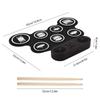 Electronic Drum Set Hand Roll Drum Set 7 Pads with Dual Speaker 7 Drum Styles 6 Rhythms 10 Demo