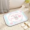 Cartoon Bathroom Absorbent Floor Mat, Cute Animal Entrance Door, Wear-resistant and Stain-resistant Foot Mat, Toilet Quick-drying Non-slip Carpet