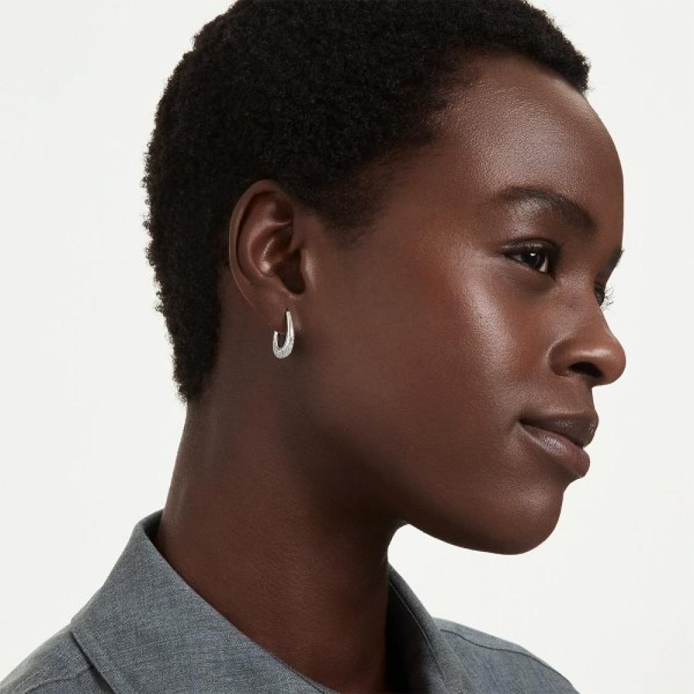 Swarovski Sterling Silver Mini Hoop Earrings 5743474