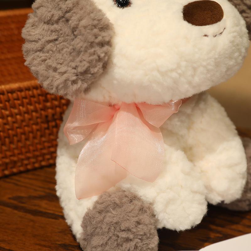 Мягкие игрушки плюшевые мультяшные кудрявый щенок кукла имитация сидячая собака красивая кавайная подарок на день рождения для детей