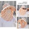 Female Summer Sun Hat Uv Protection Removable Face Mesh Neck Flap Shawl Hat