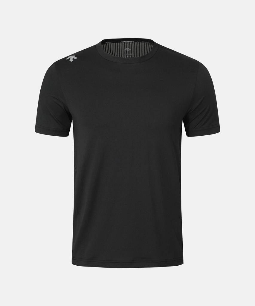 DESCENTE Беговая футболка с коротким рукавом Color Block Черная Sr123Rts22 (Тип)