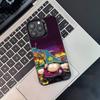 Мультяшный забавный чехол для телефона South Park для iPhone 17,16,15,14,13,12,11,Pro,XS,Max,Plus,Mini,SE4,E Черный матовый противоударный чехол