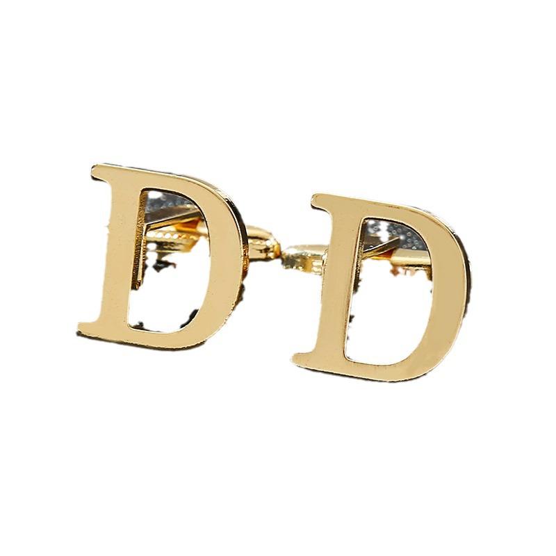 Эксклюзивные мужские запонки в виде золотых букв алфавита - Элегантный дизайн для французских рубашек