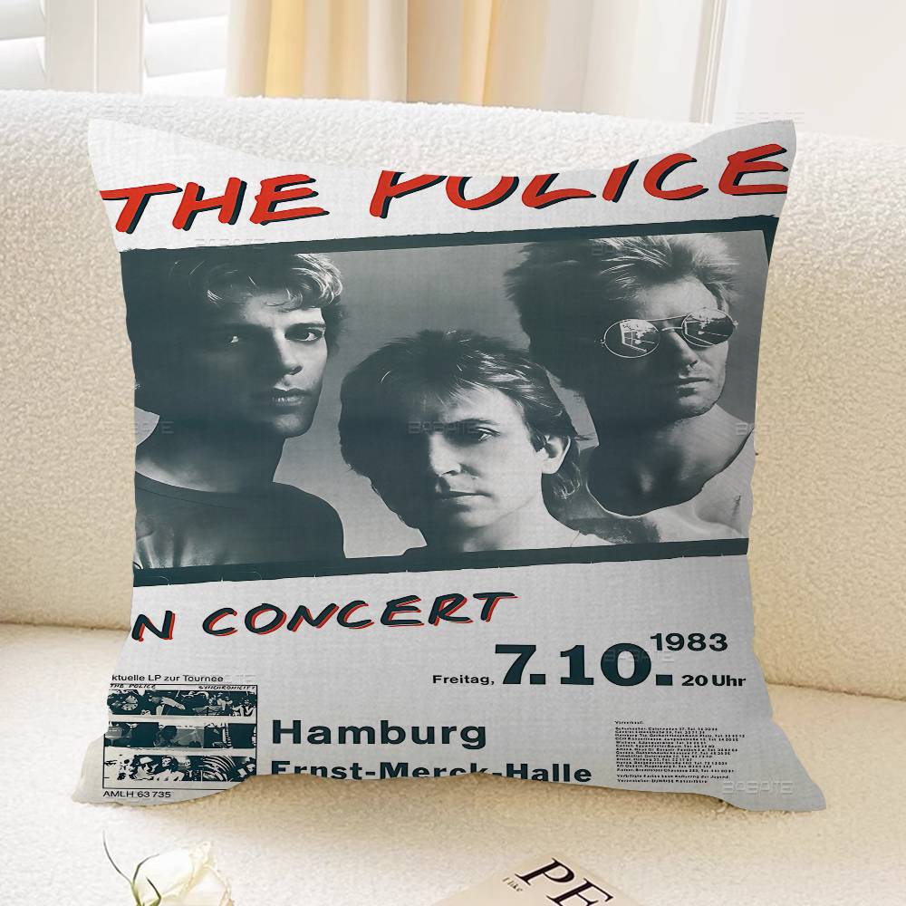 Rock Band The Ppolice Personalized Picture Text Home Decorative Pillows Household Gifts xcm