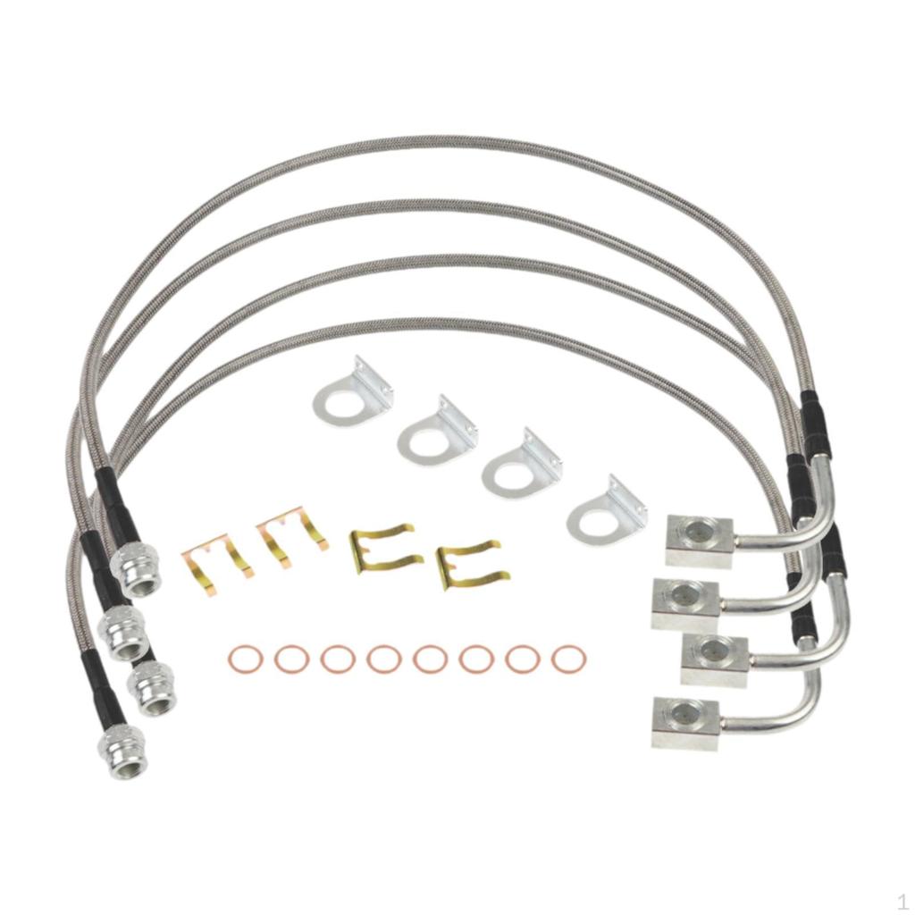 Front Rear Brake Lines Improved Performance 89716 Wear Resisting Easy To Install Replace