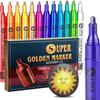 10 мл Super Gold Flash Metal Mark Pen Черная карточная фотокраска Ручка для выделения Ручка для рукоделия