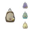 Contrast Childrens Color Backpack With Canvas Material For Daily Style College