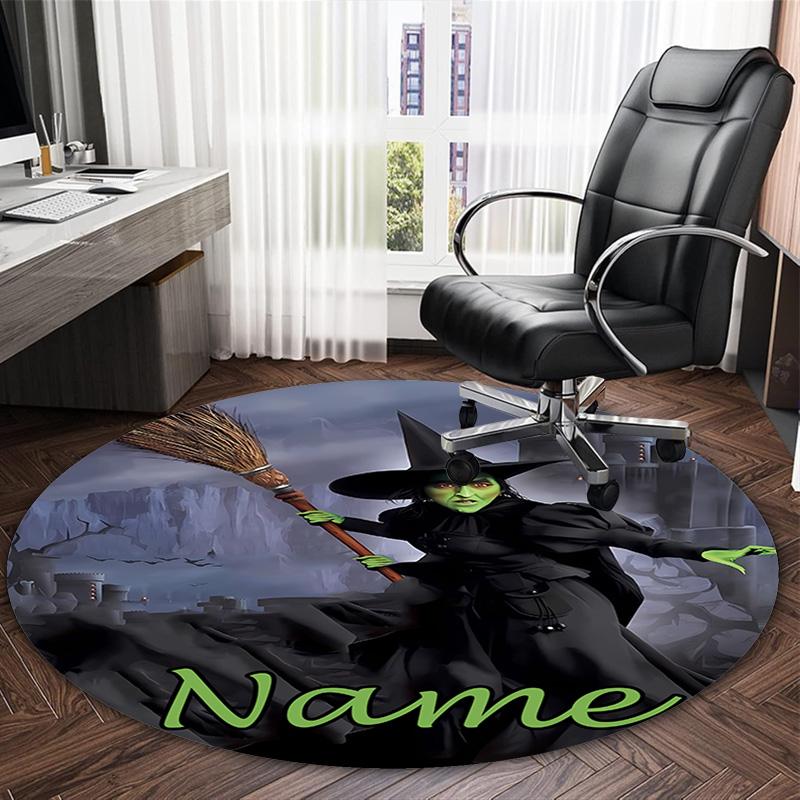 Customizable W-Wizard Round Non-Slip Carpet - Ideal for Garden, Picnic, Office, Perfect for Decoration, Suitable For All Seasons