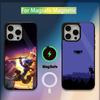 Мультяшный чехол Sly C-Cooper для iPhone 16,15,14,13,12,11,Plus,Pro,Max,Mini, с магнитной беспроводной зарядкой MagSafe