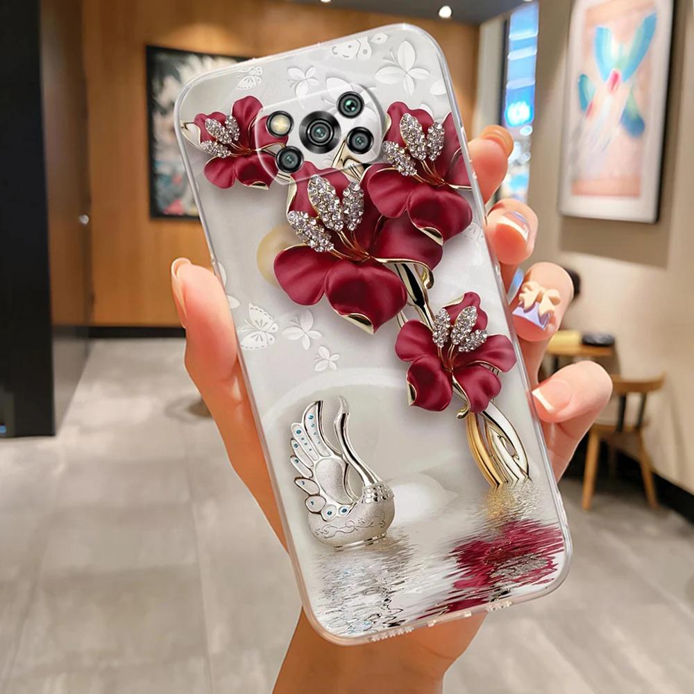 Ударопрочный чехол для Xiaomi POCO X3 Pro с рисунком животных, мягкий прозрачный силиконовый задний чехол для телефона Poco X 3 Pro X3 NFC PocoX3 Coque
