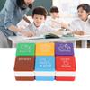 6pcs Teacher Stamps Multipurpose Cartoon English Motivation Educational Self Inking Stamp Set for School Classroom