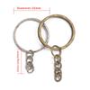 10шт брелок для ключей длинные круглые разделенные брелоки брелок для изготовления ювелирных изделий