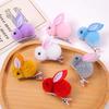 1 Pair Winter Plush Bunny Hairpins Hair Clips Vivid Color Creative Shape Adorable Sweet Hairpins Hair Accessory for Kids