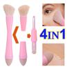 Мягкие косметические кисти с двойным концом 4-в-1 Кисть для контуринга Портативный набор кистей для макияжа Женщины
