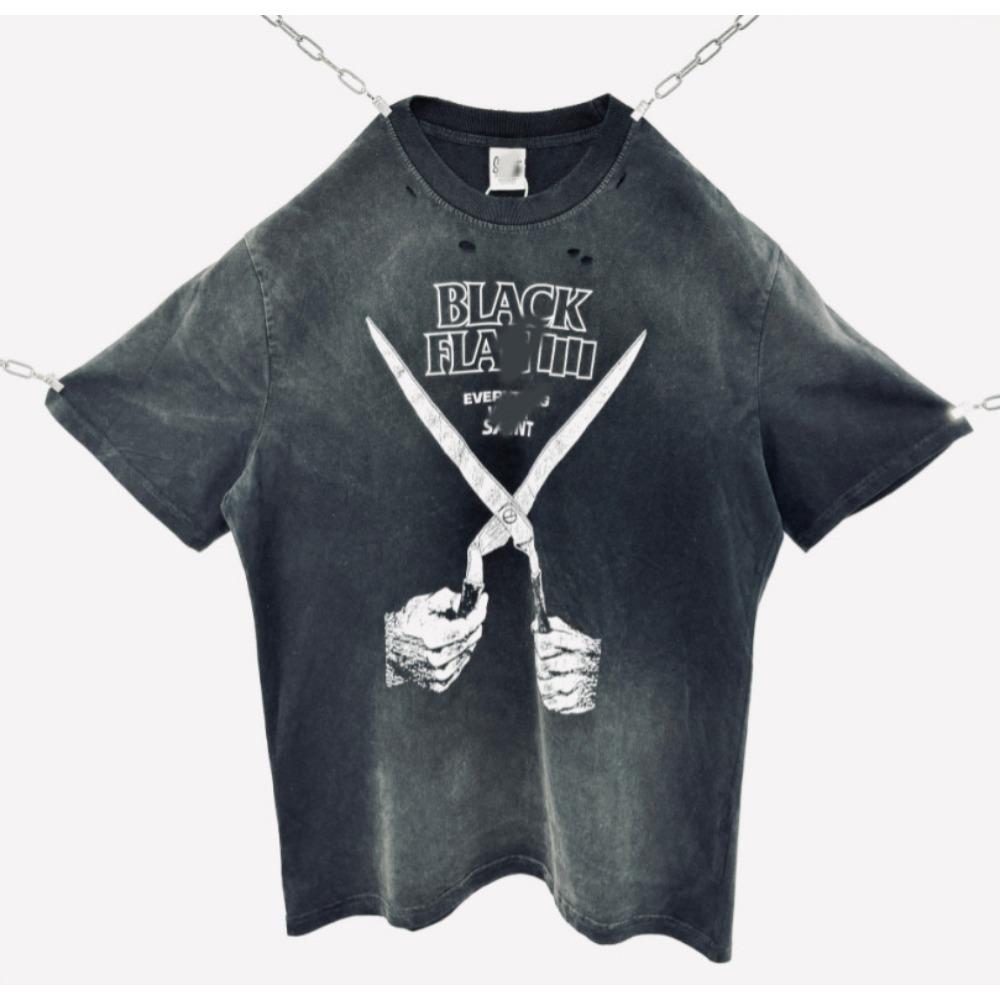 ZYLLO Мода Графический Принт Уличная Одежда Оверсайз HighStreet Винтажная Футболка Топы Y2k Ретро Футболка