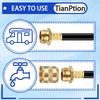 Upgraded RV Water Blow Out Winterizing Kit Sprinkler Winterization Hose With Oil Filled Pressure Gauge Compressor Winterize Adapter Plug, For Camper,