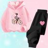 2025 Autumn Korean Girl Clothing Kawaii Kids Clothes Cute Children's Hoodies and Sweatpant 2pcs Set