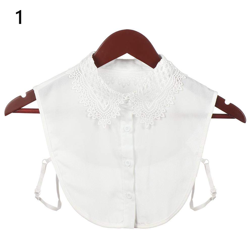 Классический женский хлопковый кружевной накладной воротник в винтажном стиле, съемный аксессуар для одежды, лацкан для блузки, топа, рубашки, ложный воротник, дропшиппинг