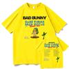 Футболка Bad Bunny Мировой Тур 2026 Debí Tirar Más Fotos Альбом НОВЫЕ Футболки Короткий Рукав Хлопок Y2k Короткие Рукава Классический
