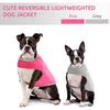 Cold Weather Dog Vest, Adjustable Lightweight Reflective Double-Sided Waterproof Winter Pet Jacket With Leash Holes