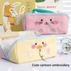 Color Matching Pencil Case Cartoon Animal Student Stationery Bags Gifts Stationery Storage Cases