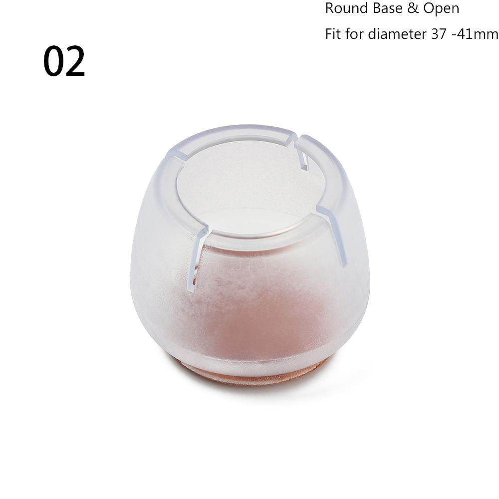 12Pcs/lot Thick Wear-resistant Silicone Floor Protector Chair Leg Caps Anti-slip Pad Table pads