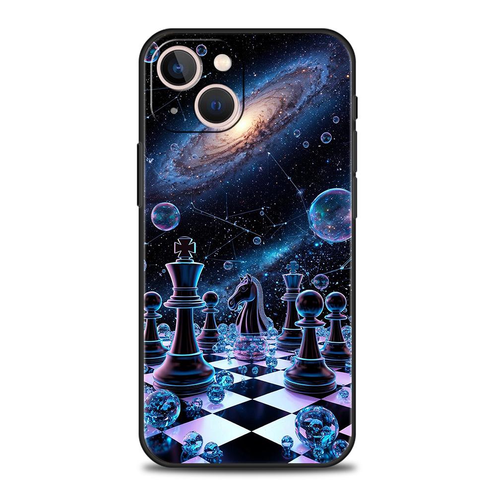 Чехол для телефона Cover для iPhone 17 16 15 14 13 12 Pro Max 11 Pro Max 17 AIR Plus Ударопрочный Мягкий ТПУ Корпус Вселенная Звездное Небо Луна