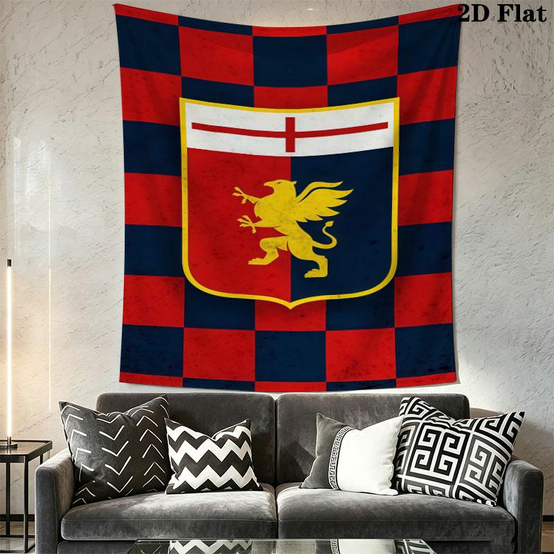 Genoa CFC poster Wall Hanging Printed Fabric Blanket Decorative Tapestries for Bedroom Living Room Home Decor