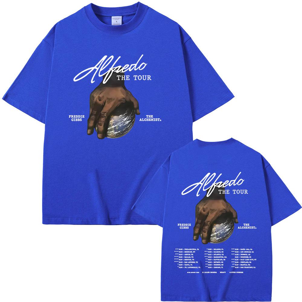 Rapper Freddie Gibbs and The Alchemist Alfredo The Tour 2025 Tshirt Men Women Hip Hop Fashion Pop Music T Shirts Short Sleeve