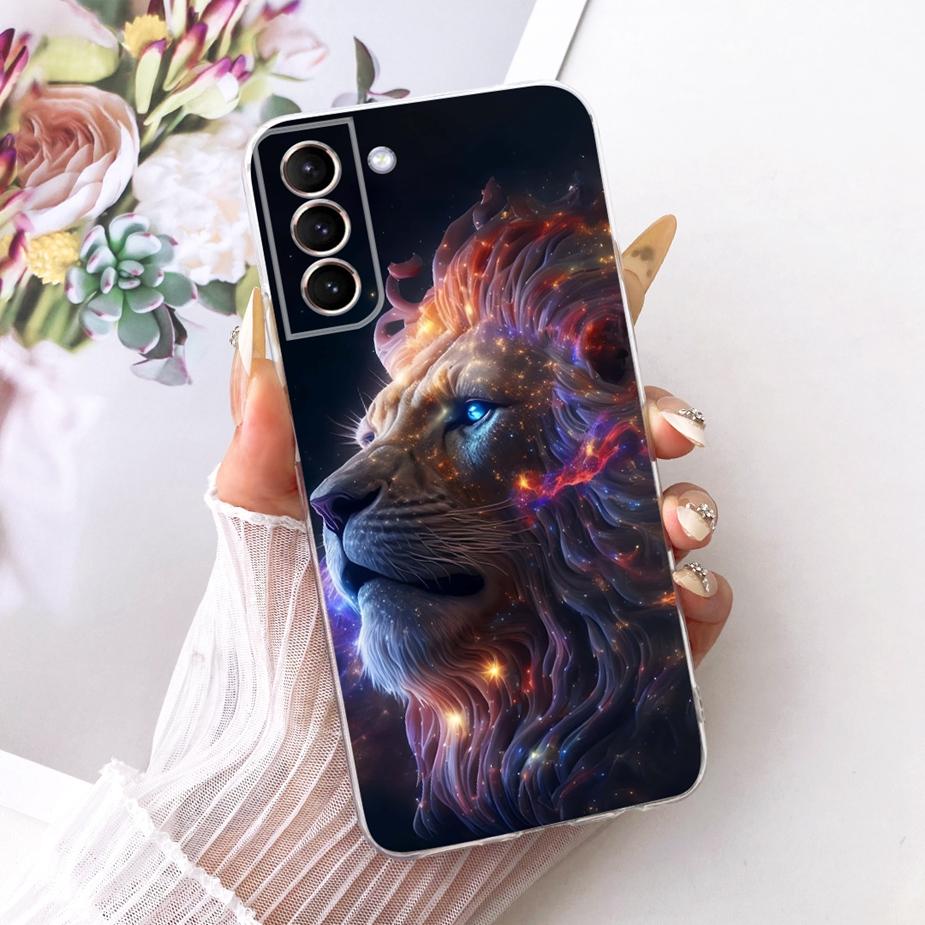 Чехол для Samsung Galaxy S21 Plus S21 FE Роскошный Чехол с Рисунком Цветов и Бантом Мягкий Силиконовый Чехол Для Samsung S21 Ultra S 21 S21+ Сумки