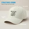 [Funny Text Baseball Cap] Sorry I'm Late Print Polyester Adjustable Casual Outdoor Sports Baseball Hat For Men Women Unisex