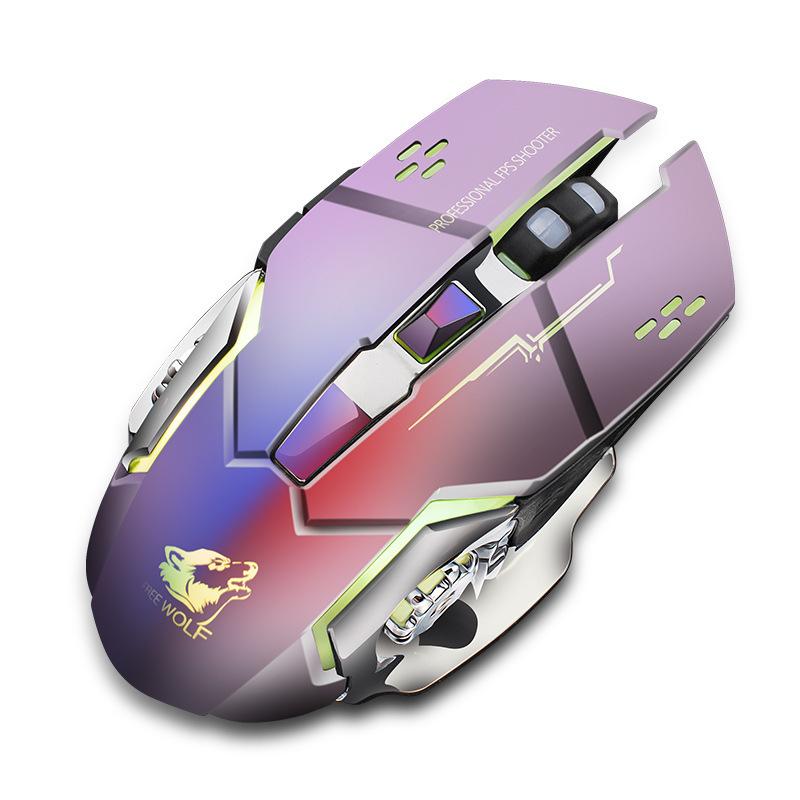 Rechargeable X8 Wireless Silent Led Backlit Usb Optical Ergonomic Gaming Mouse Quality Mouse For Pc
