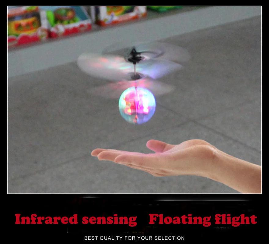 Latest Flying Ball Luminous Kid's Flight Balls Electronic Infrared Induction Aircraft Remote Control Playthings LED Light Mini Helicopter