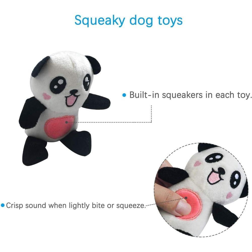 SANDY Squeaky Plush Dog Toy Pack Puppy Small Stuffed Puppy Chew Toys 12 Dog Toys Bulk Squeakers Cute Soft Pet Toy Small Medium S