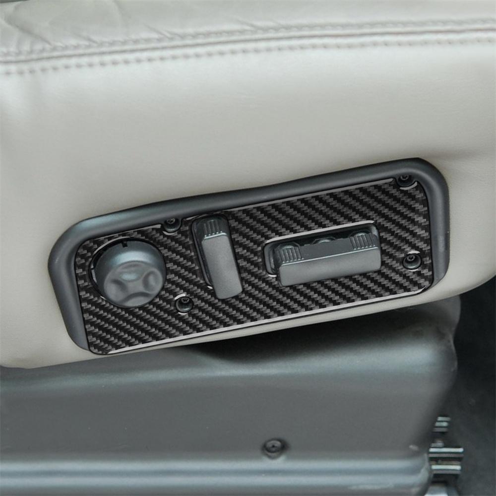 Накладка на кнопку регулировки сиденья из углеродного волокна для интерьера Hummer H2 2003-07