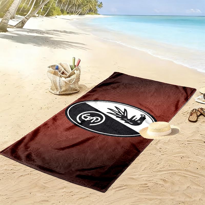 SC Freiburg Print Beach Towel, Large Soft Quick Dry Towel for Beach Camping Swimming