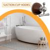Bathroom Suction Hooks No Drilling Heavy Duty Storage Hanger Bath Robe Organizer Hook for Tile Glass Wall Door Window Mirror