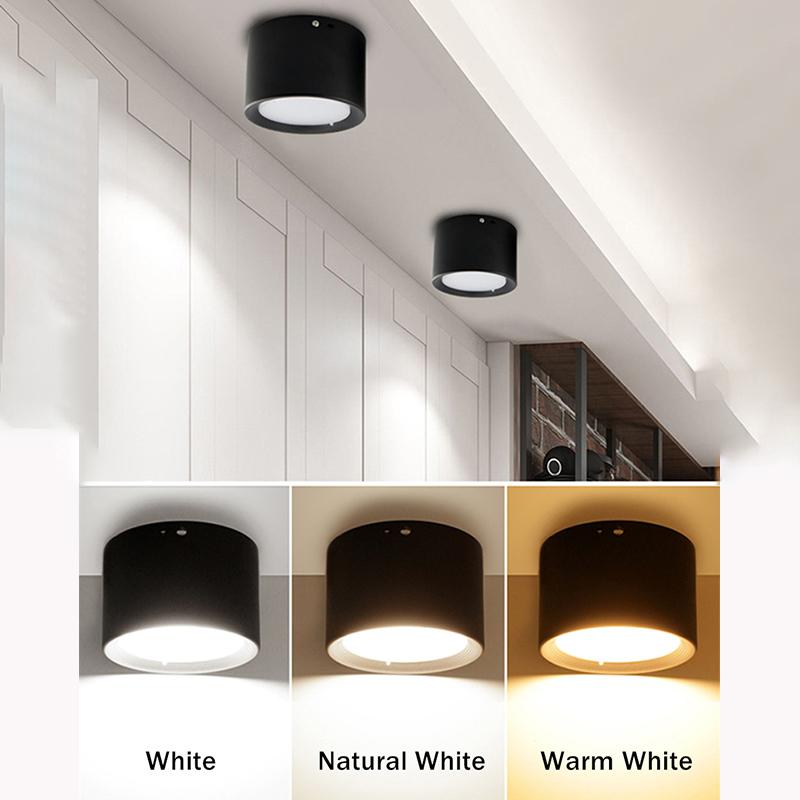 Xiaomi Накладной светодиодный даунлайт 5 Вт 7 Вт 9 Вт 12 Вт 15 Вт 18 Вт 20 Вт 24 В Потолочные светильники светодиодные точечные светильники Потолочные светильники Освещение Внутреннее освещение